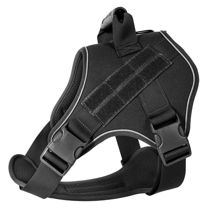 Tactical Training Vest Dog Harness – Reflective Quick-Release Fit