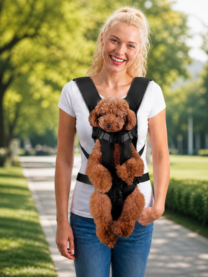 Hands-Free Front Carrier Backpack for Small Dogs & Cats, Travel