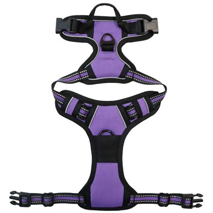 Reflective Adjustable Dog Harness – Breathable Vest for All Sizes