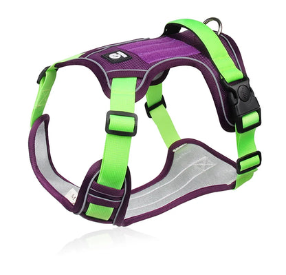 Adjustable Reflective Oxford Dog Vest Harness for Training and Walks