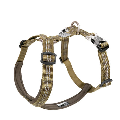 Padded Nylon Pet Harness Vest for Outdoor Walking, Running, Climbing