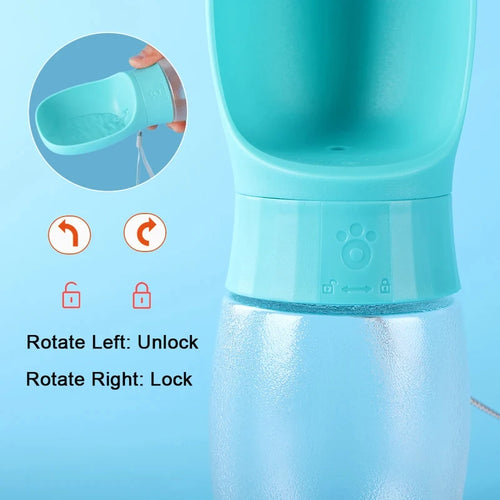 Portable Leak-Proof Pet Water Bottle – Travel Drinking Cup Dispenser