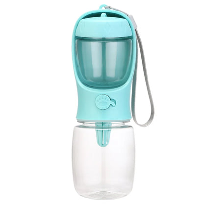 Portable Pet Water Bottle with Food Dispenser – Travel Cup
