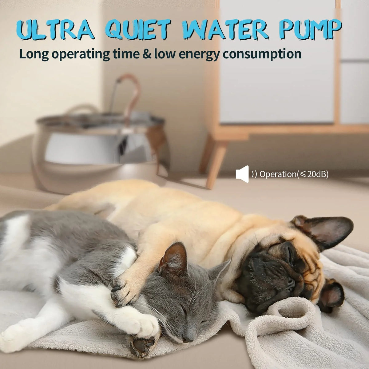 4l stainless steel automatic pet water fountain quiet filter for cats