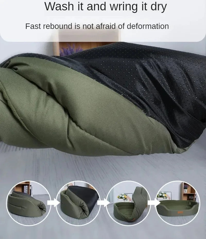 fluffy pet bed cushion - cozy winter sofa mat for small to large dogs