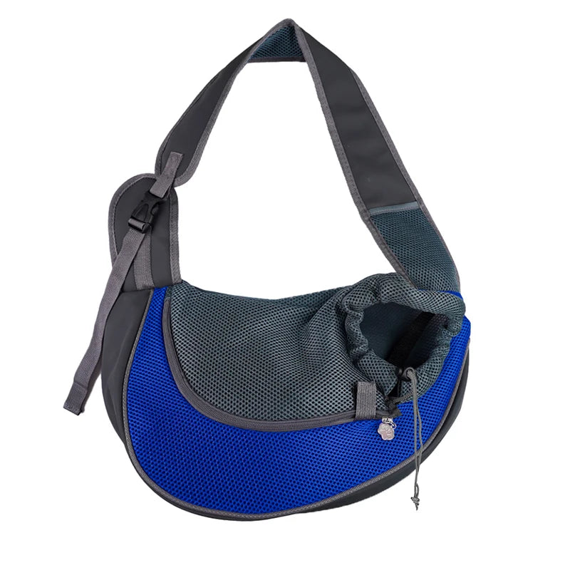 breathable mesh sling carrier backpack for small cats & dogs, travel