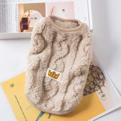 Warm Fleece Sweater for Cats & Small Dogs - Cozy Winter Sweatshirt