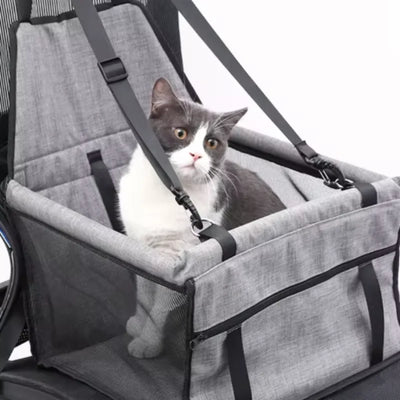 Foldable Hammock Car Seat Cover for Safe Pet Travel, All Dog Breeds
