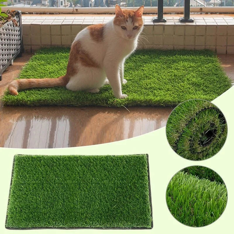 reusable artificial grass dog toilet mat for balcony and garden use