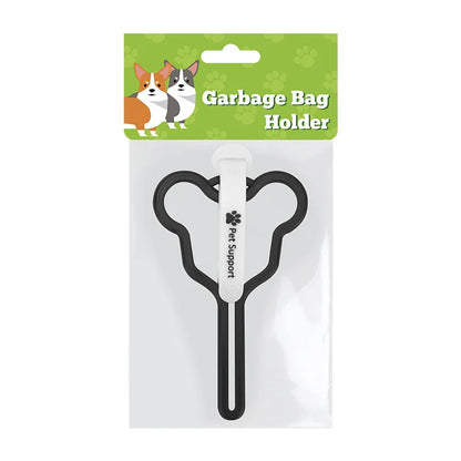 Hands-Free Dog Poop Bag Dispenser with Adjustable Leash Clip Holder