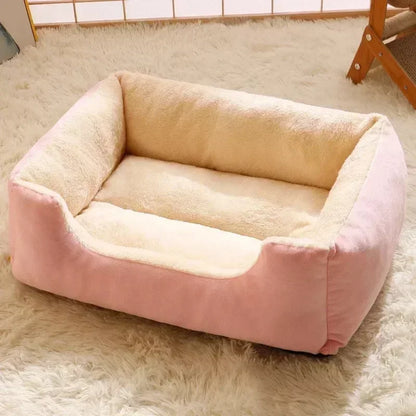 Plush Pet Bed for Cats & Small Dogs – Soft Breathable Cushion