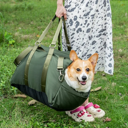Breathable Pet Travel Tote Bag with Adjustable Shoulder Strap & Pad