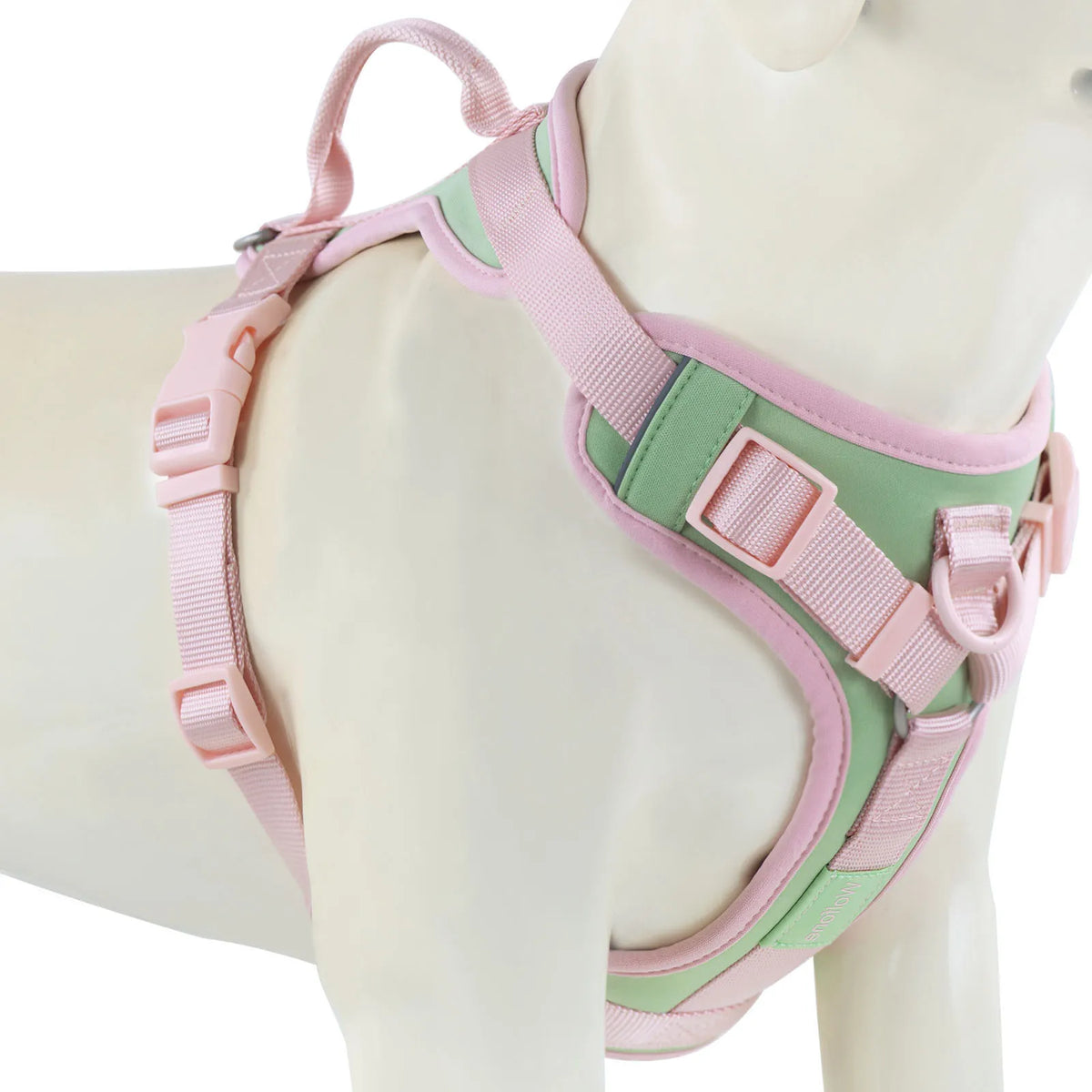 luxury chocolate no-pull dog harness for small, medium, large dogs