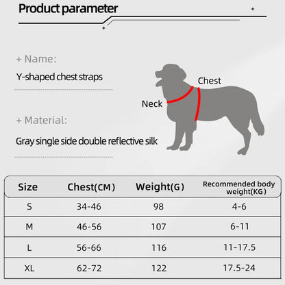 Adjustable Reflective Dog Harness for Hiking, Walking, and Travel