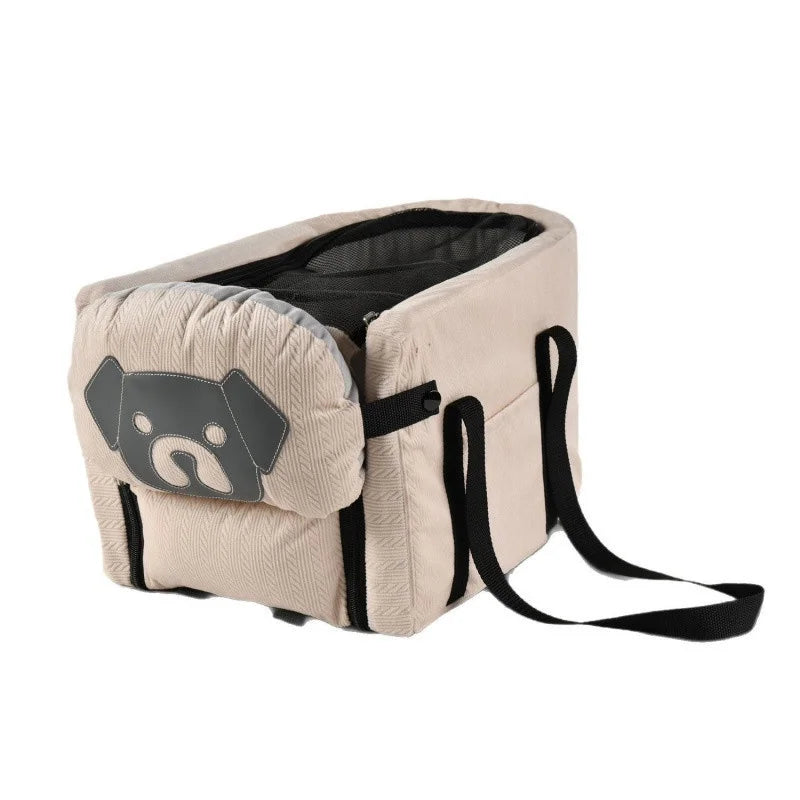 foldable hammock car seat cover for safe pet travel, all dog breeds