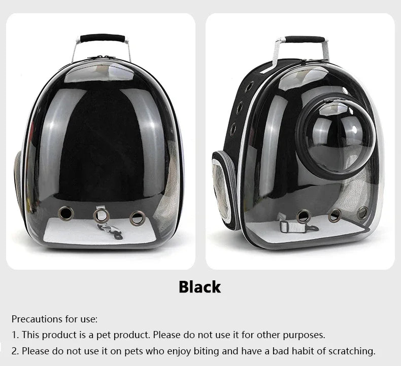 transparent bubble pet carrier backpack for cats & small dogs