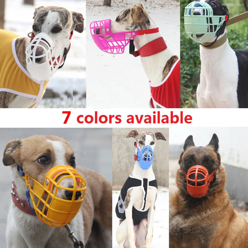 adjustable basket muzzle for dogs – breathable anti-bite mask