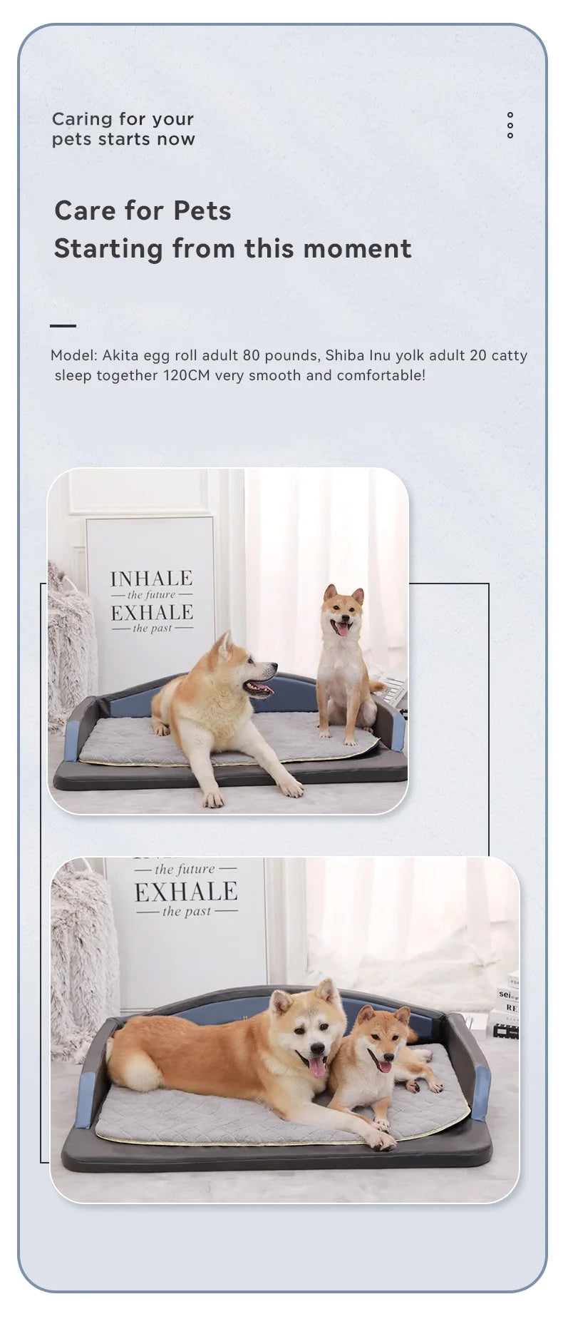 orthopedic dog bed for large dogs, washable foam sofa bed, waterproof