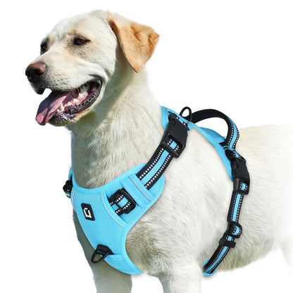 Adjustable No-Pull Dog Vest Harness with Padded, Easy Control Handle