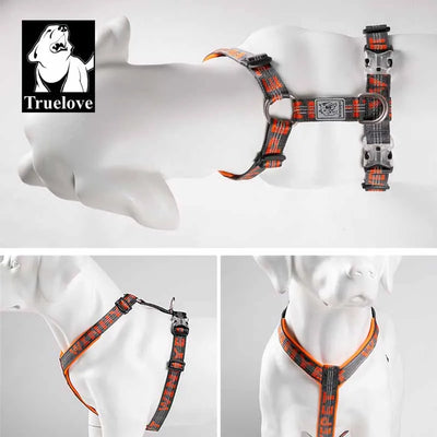 Padded Nylon Pet Harness Vest for Outdoor Walking, Running, Climbing