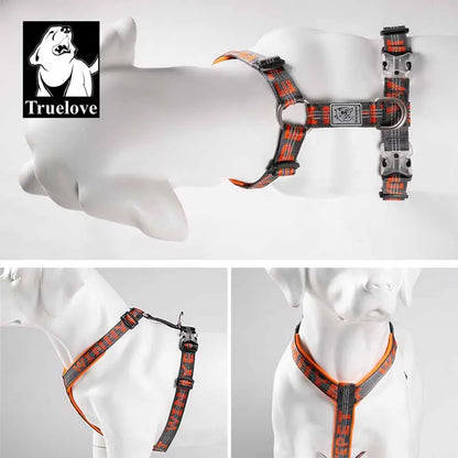 Padded Nylon Pet Harness Vest for Outdoor Walking, Running, Climbing