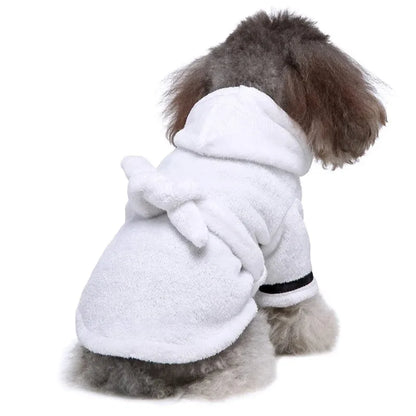 Soft Dog Bathrobe & Pajamas, Quick-Dry Bath Towel Robe for Pets