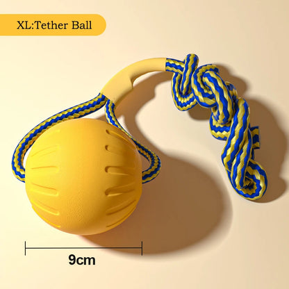 EVA Durable Dog Toy Set - Flying Disc, Ball & Tug Rope, 4-Piece Set