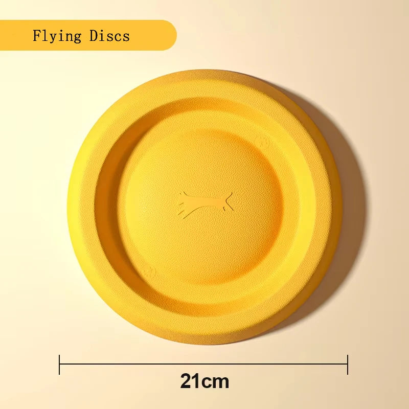 eva durable dog toy set - flying disc, ball & tug rope, 4-piece set