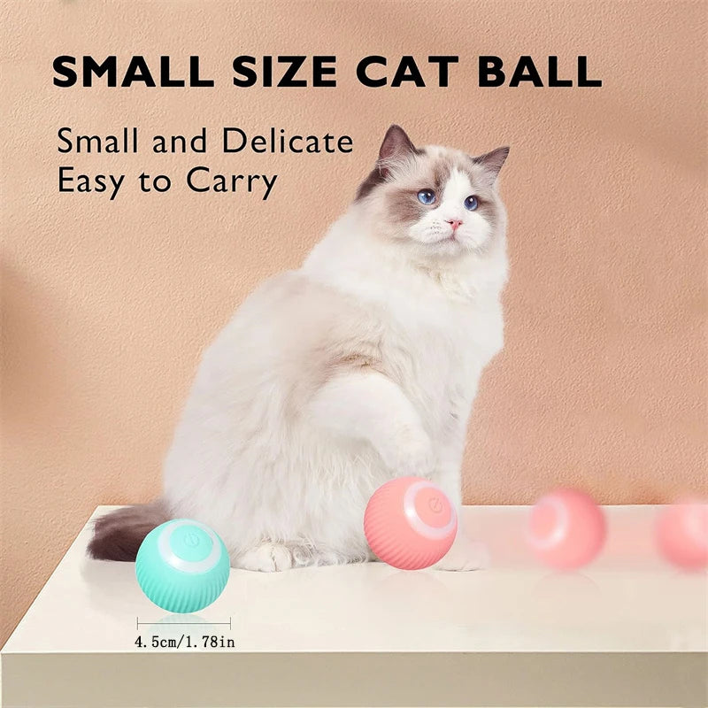 smart bouncing ball interactive electronic pet toy for dogs & cats