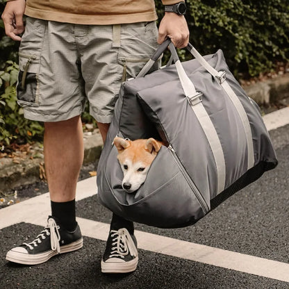 Breathable Pet Travel Tote Bag with Adjustable Shoulder Strap & Pad