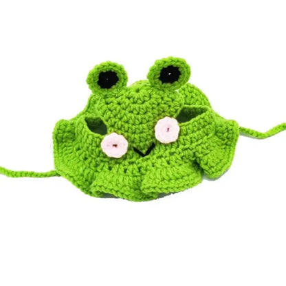 Knitted Kitten Hat – Cute Elastic Pet Hat for Photos