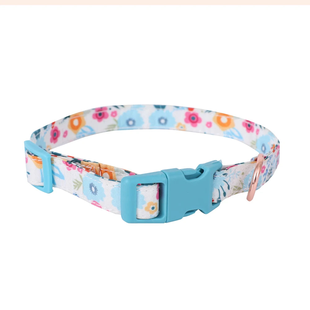 soft puppy harness, leash & collar set – adjustable pet vest set