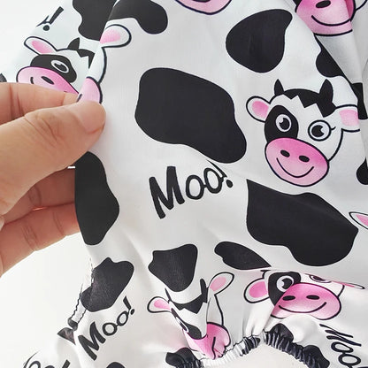 Cow Print Dog Pajamas - Soft, Comfortable & Machine Washable Sleepwear