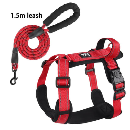 Adjustable Reflective Puppy Vest Harness with Easy Control Handle