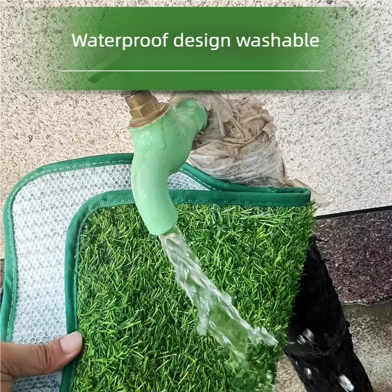 reusable artificial grass dog toilet mat for balcony and garden use
