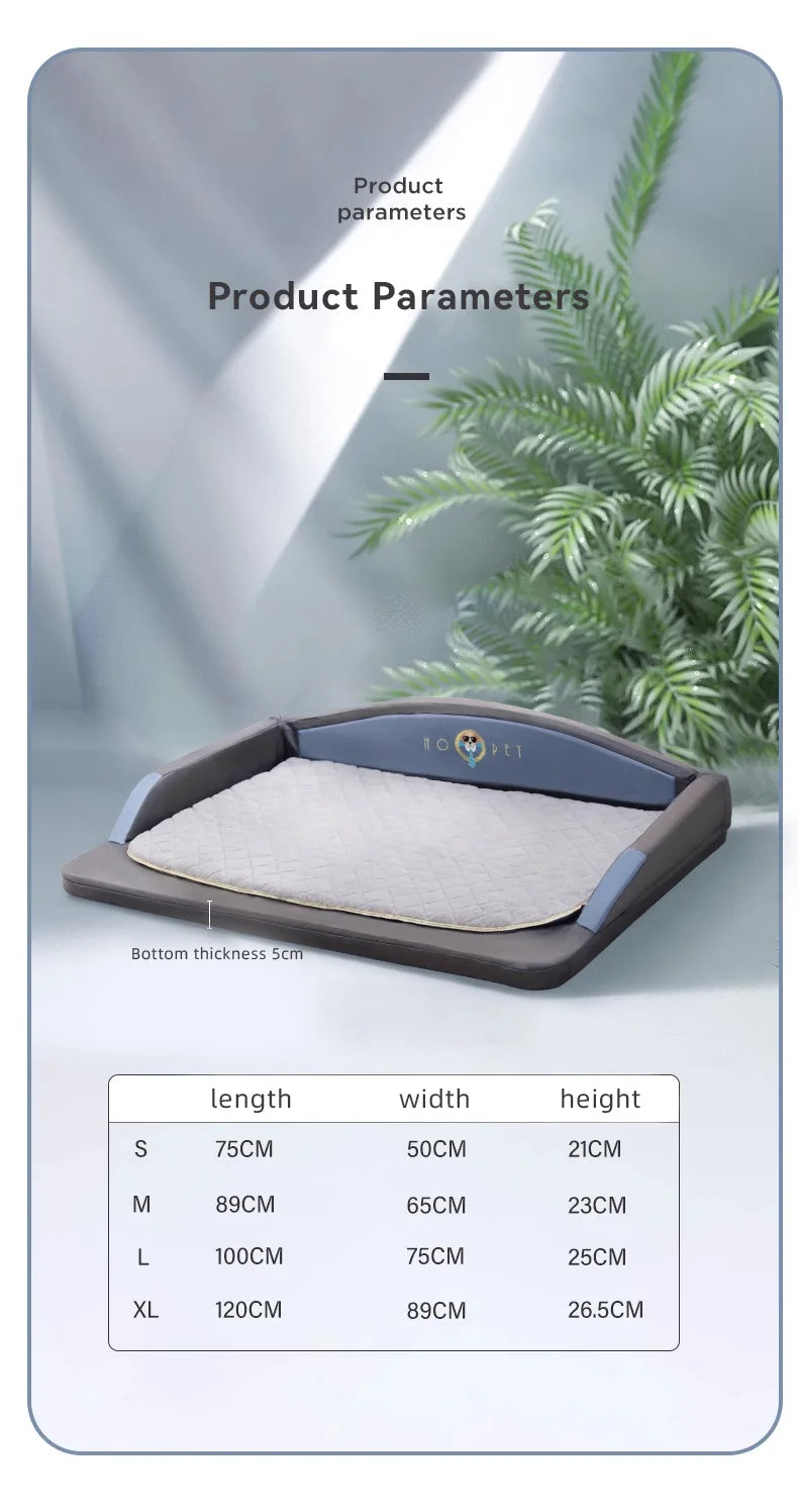 orthopedic dog bed for large dogs, washable foam sofa bed, waterproof