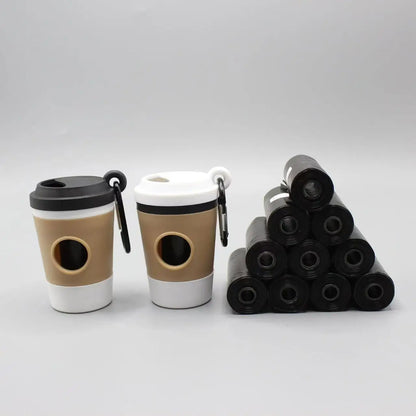 Pawstrip Coffee Cup Poop Bag Dispenser – Portable Holder