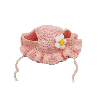 Knitted Kitten Hat – Cute Elastic Pet Hat for Photos