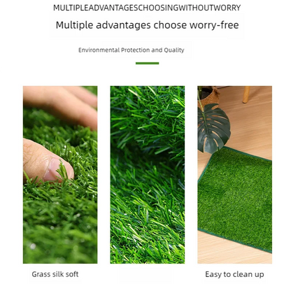 Reusable Artificial Grass Dog Toilet Mat for Balcony and Garden Use