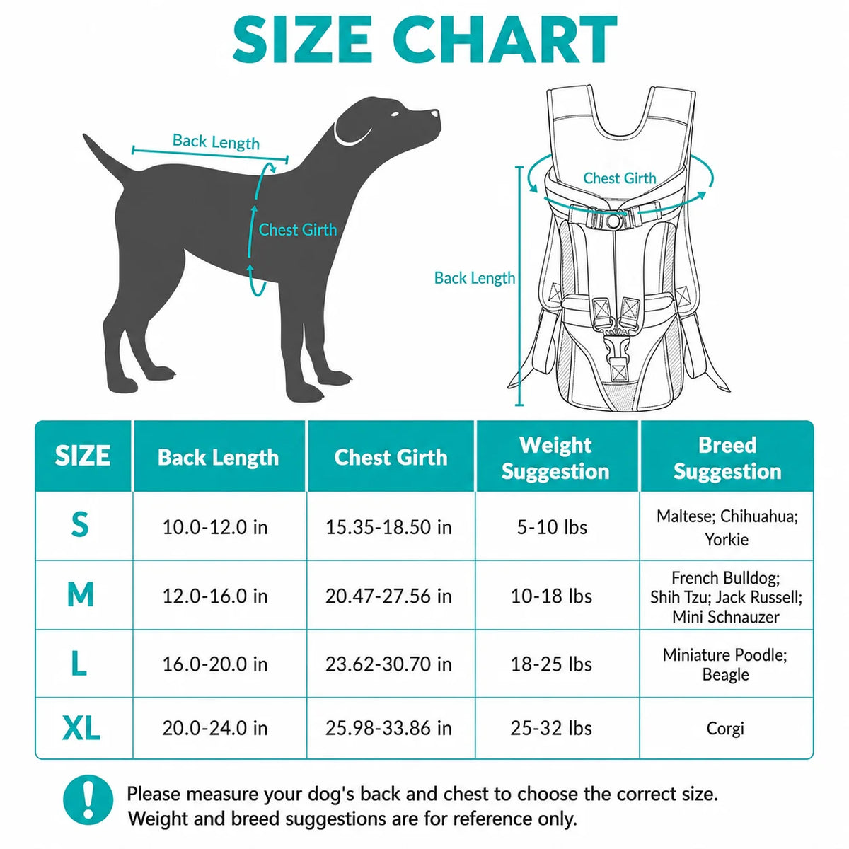 hands-free front carrier backpack for small dogs & cats, travel