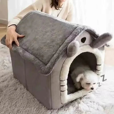 All-Season Pet Tent Bed – Soft Cushion for Cats & Small Dogs