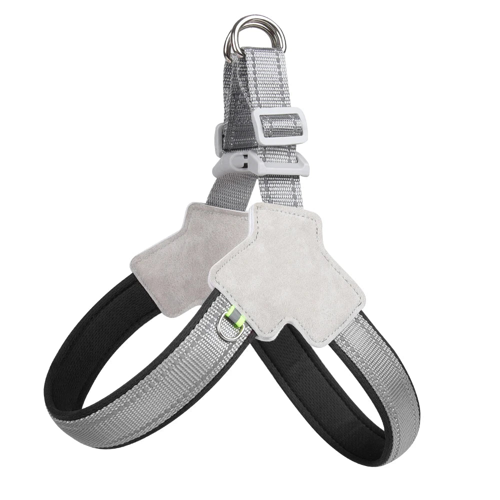 no-pull vest harness for small dogs & cats - reflective, adjustable