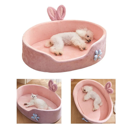 Detachable Washable Pet Bed – Soft Year-Round Dog & Cat Mat