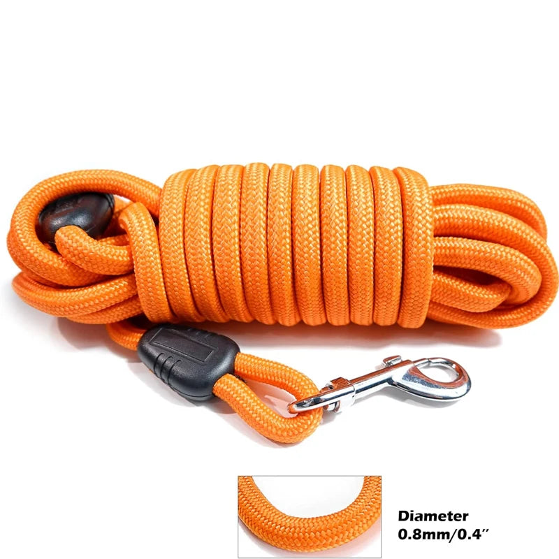 5m ~ 15m heavy duty nylon long line training leash for medium & large dogs
