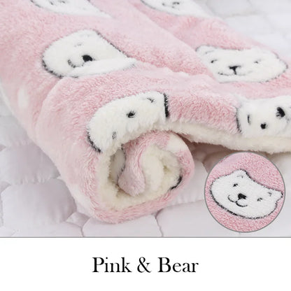 Thickened Soft Fleece Dog Bed Mat Warm Pet Blanket for Dogs and Cats