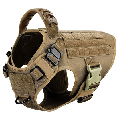 Tactical Dog Harness with MOLLE System – Heavy-Duty Large Dog Vest