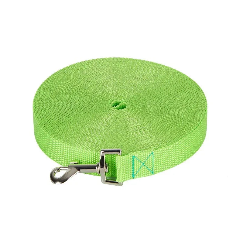 durable long nylon dog training leash for walking and outdoor use