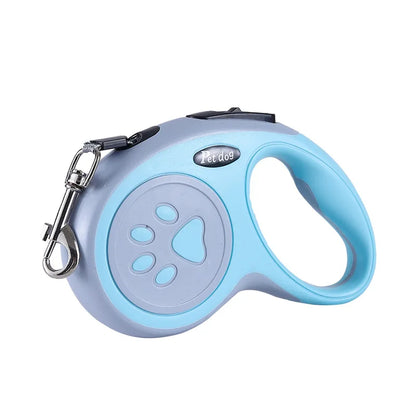 Retractable Nylon Dog Leash – 3m/5m Extending Walking Lead