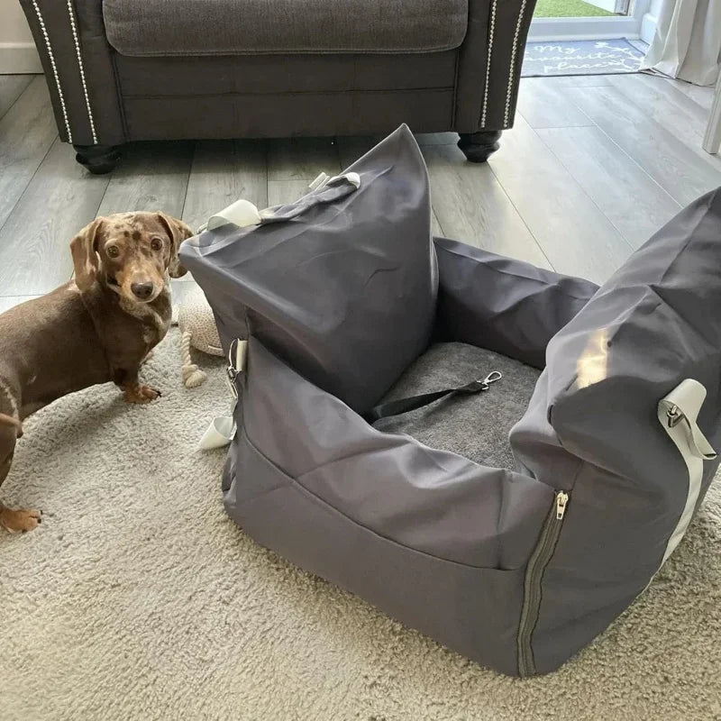 breathable pet travel tote bag with adjustable shoulder strap & pad