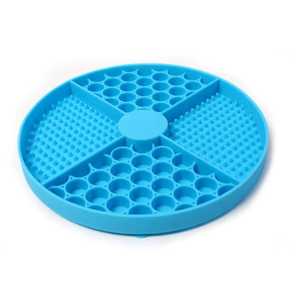 Silicone Licking Mat with Suction Cups – Slow Feeder Pad for Pets